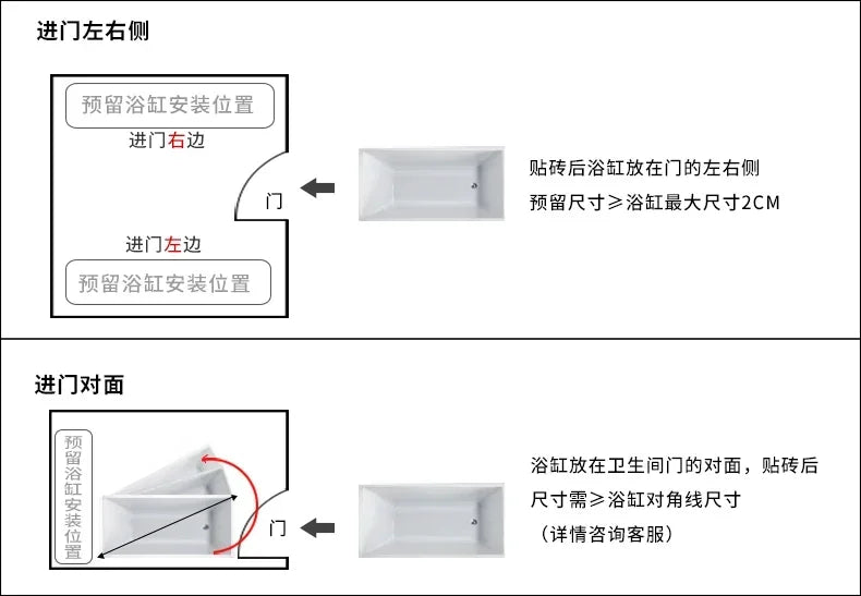 Double Bath Thermostat Heating Light Luxury Surfing Jacuzzi Couple Smart Bath