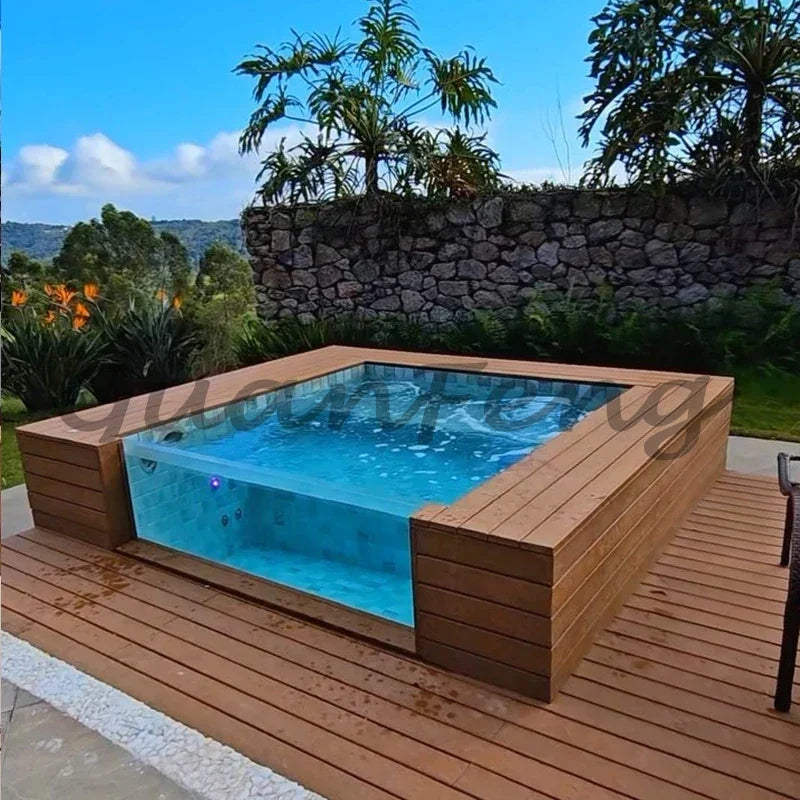Hot Jacuzzi Pool Outdoor Rooftop Luxury Above Pool