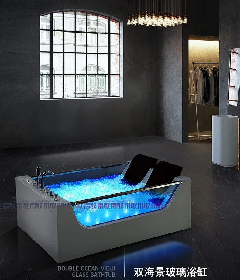 Double Bath Thermostat Heating Light Luxury Surfing Jacuzzi Couple Smart Bath