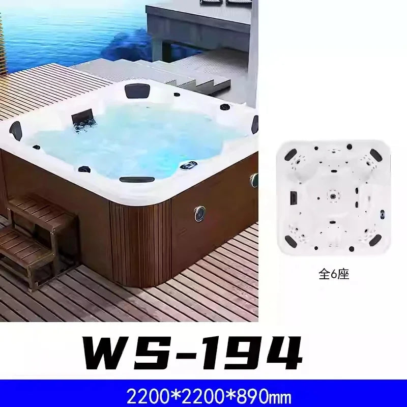 Outdoor Villa Intelligent Hot Spring Jacuzzi with Constant Temperature for Home and Hotel Use