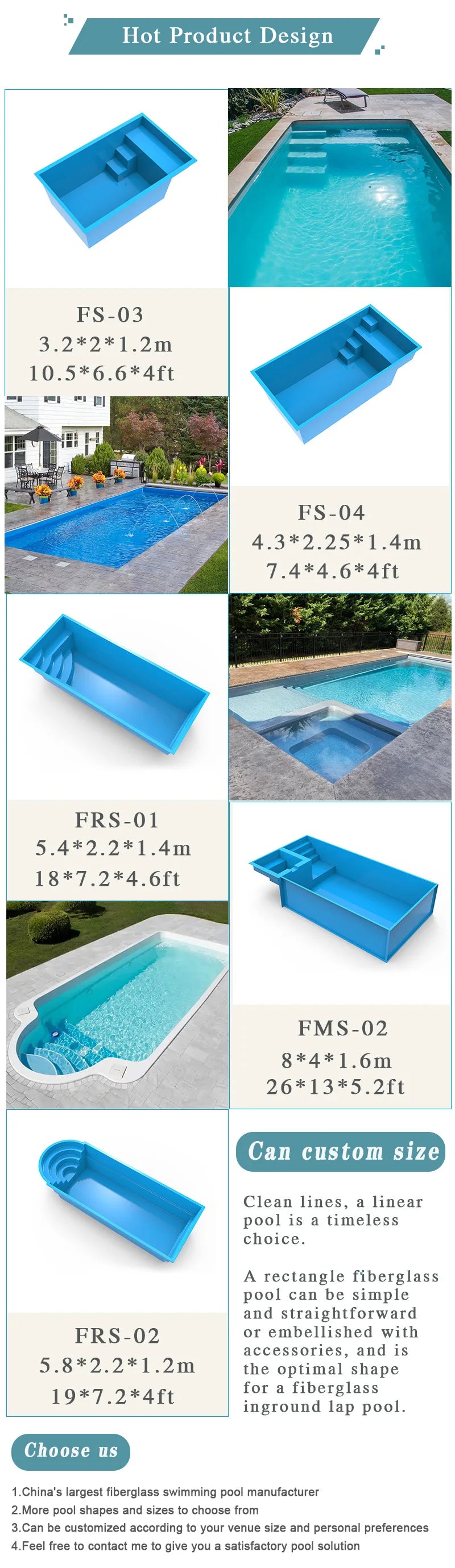 swim spa pool custom design outdoor inground pool swimming get used ready made fiberglass jacuzzi swimming pool price