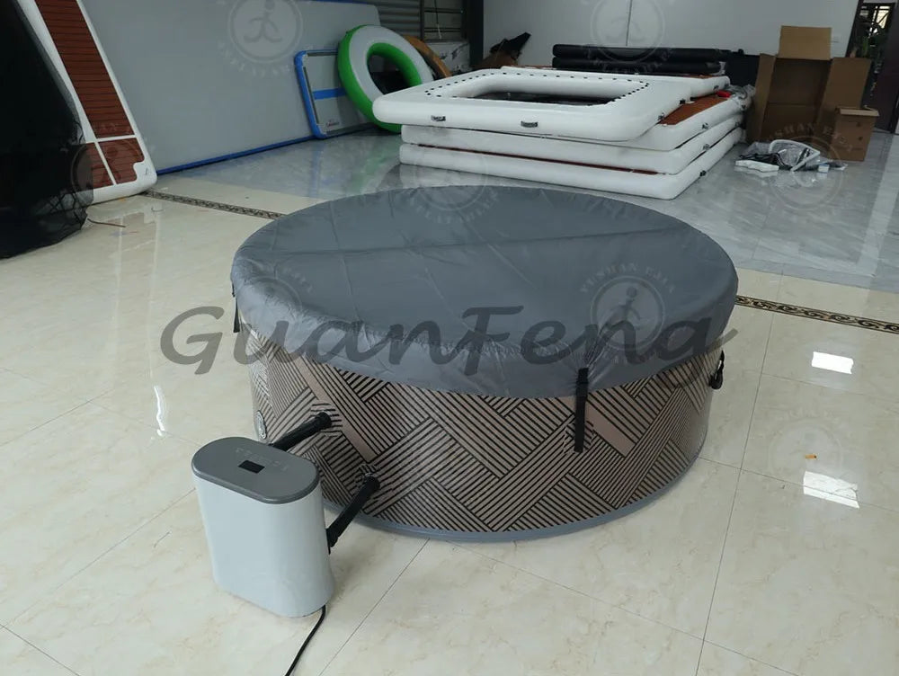 2M High Quality Jacuzzi Portable Spa 6 Person Spa Swimming Pool Hot Tub Inflatable Hot Tub Swimming Pool PVC Inflatable Spa Tub