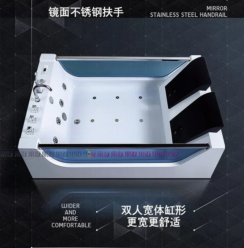 Double Bath Thermostat Heating Light Luxury Surfing Jacuzzi Couple Smart Bath
