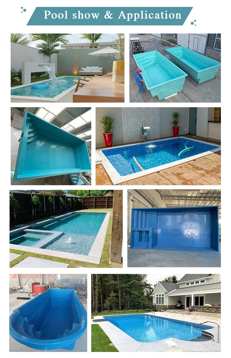 swim spa pool custom design outdoor inground pool swimming get used ready made fiberglass jacuzzi swimming pool price
