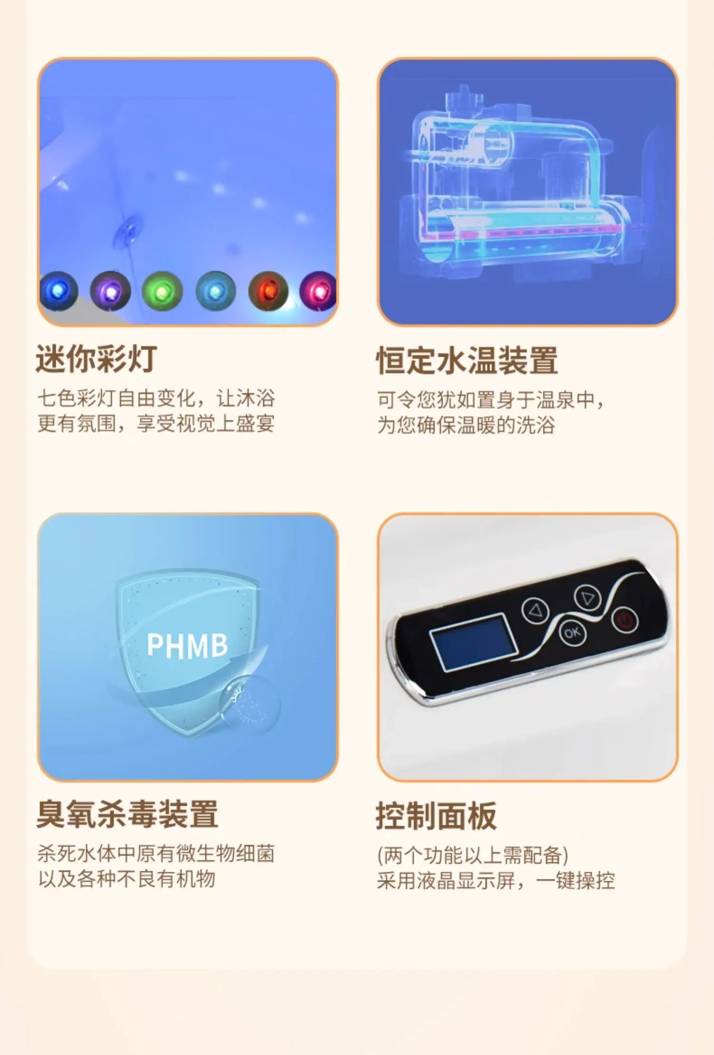 Elderly Walk-in Side Door Accessible Elderly Jacuzzi Home Rehabilitation Sitting Soak for the elderly