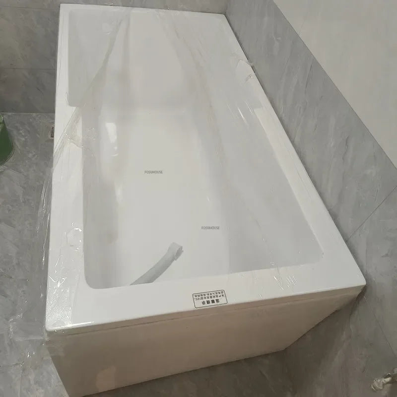 Modern Simple Home Acrylic Massage Bathtub Small Apartment Bathroom Constant Temperature Surfing Jacuzzi With Seat Design K