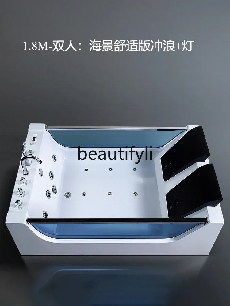 Double Bath Thermostat Heating Light Luxury Surfing Jacuzzi Couple Smart Bath