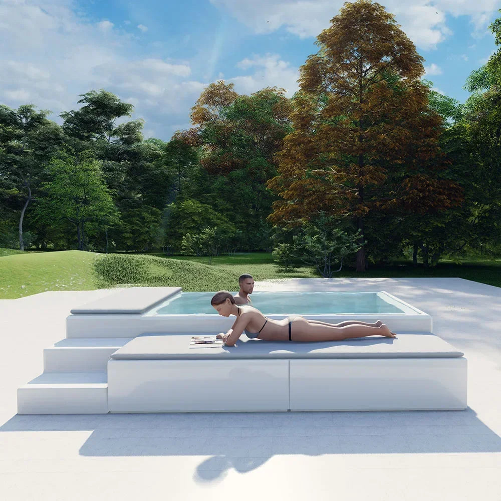 Hot Jacuzzi Pool Outdoor Rooftop Luxury Above Pool
