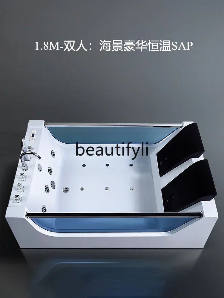 Double Bath Thermostat Heating Light Luxury Surfing Jacuzzi Couple Smart Bath