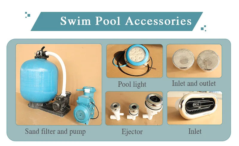 swim spa pool custom design outdoor inground pool swimming get used ready made fiberglass jacuzzi swimming pool price