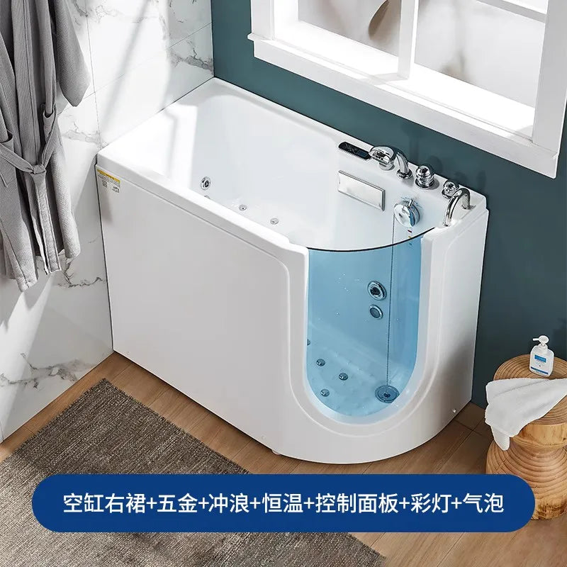 Elderly Walk-in Side Door Accessible Elderly Jacuzzi Home Rehabilitation Sitting Soak for the elderly