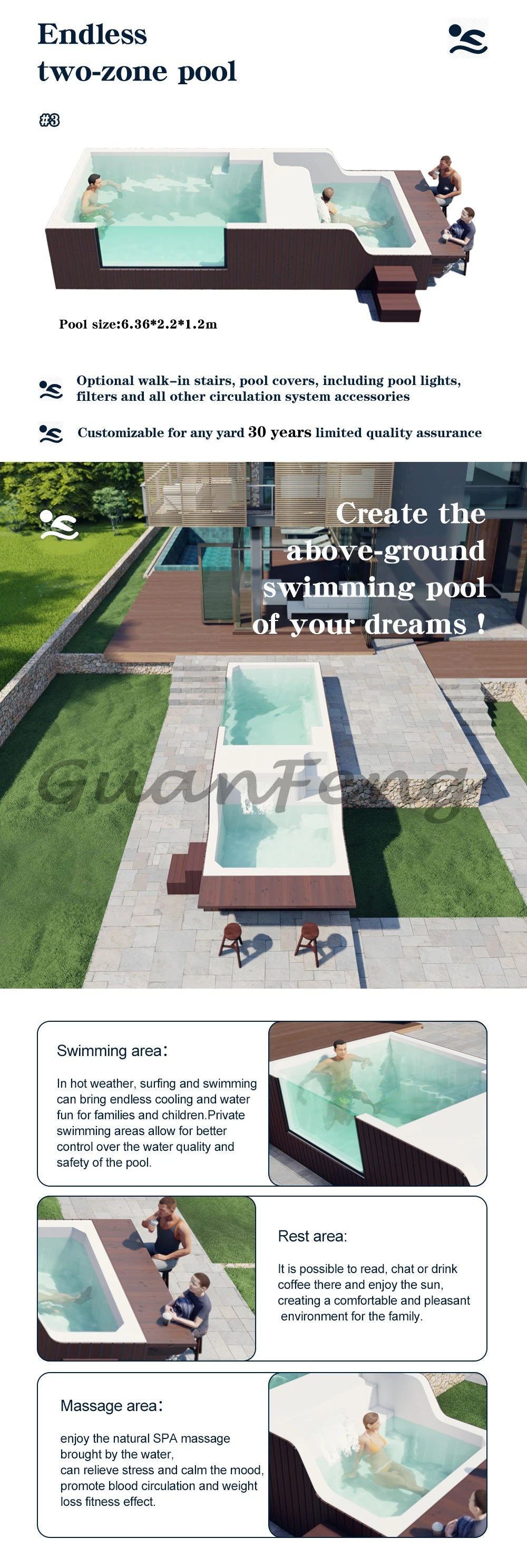 Hot Jacuzzi Pool Outdoor Rooftop Luxury Above Pool