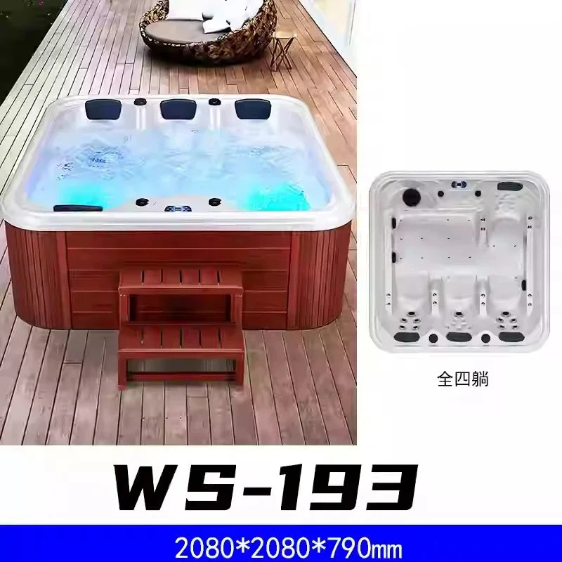 Outdoor Villa Intelligent Hot Spring Jacuzzi with Constant Temperature for Home and Hotel Use