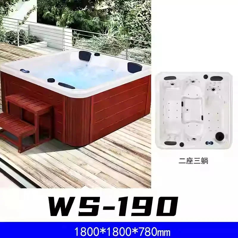 Outdoor Villa Intelligent Hot Spring Jacuzzi with Constant Temperature for Home and Hotel Use