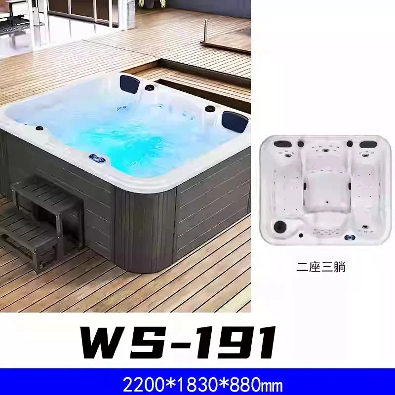 Outdoor Villa Intelligent Hot Spring Jacuzzi with Constant Temperature for Home and Hotel Use