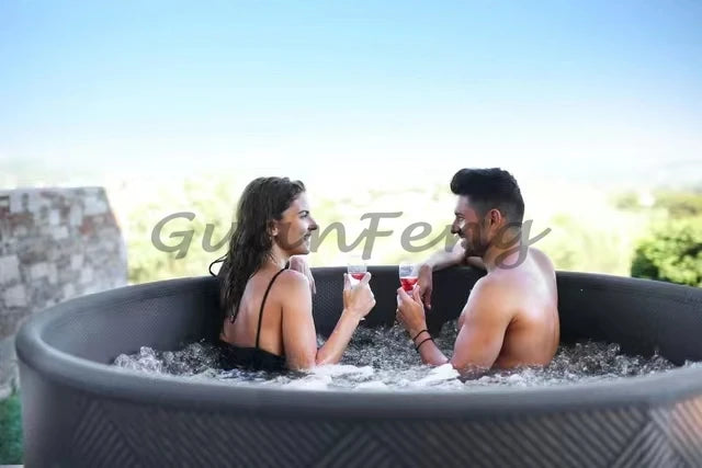 2M High Quality Jacuzzi Portable Spa 6 Person Spa Swimming Pool Hot Tub Inflatable Hot Tub Swimming Pool PVC Inflatable Spa Tub