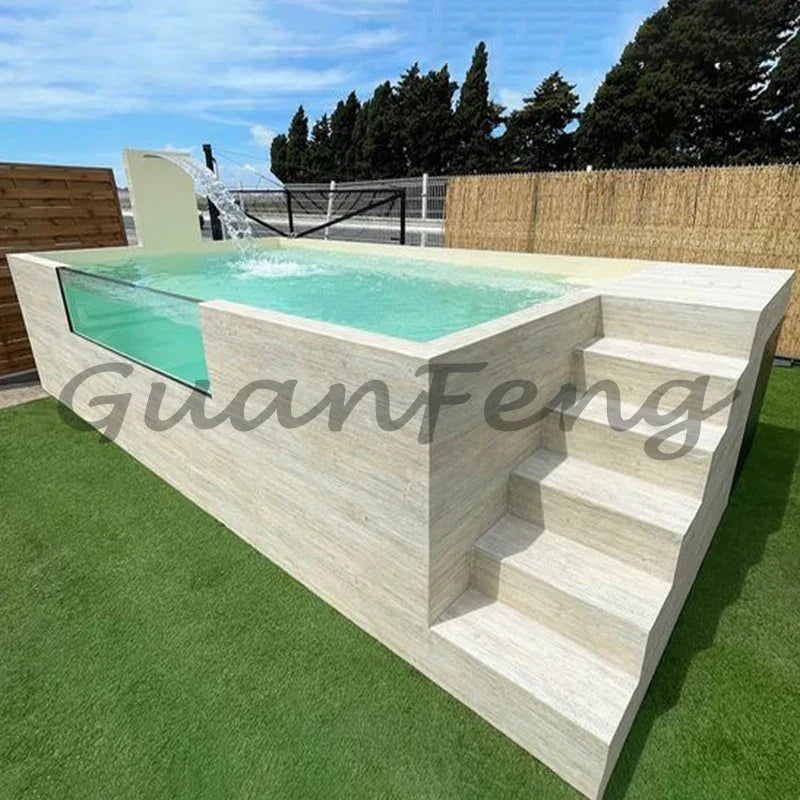Hot Jacuzzi Pool Outdoor Rooftop Luxury Above Pool