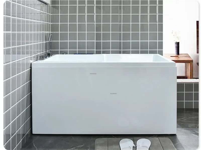 Modern Simple Home Acrylic Massage Bathtub Small Apartment Bathroom Constant Temperature Surfing Jacuzzi With Seat Design K