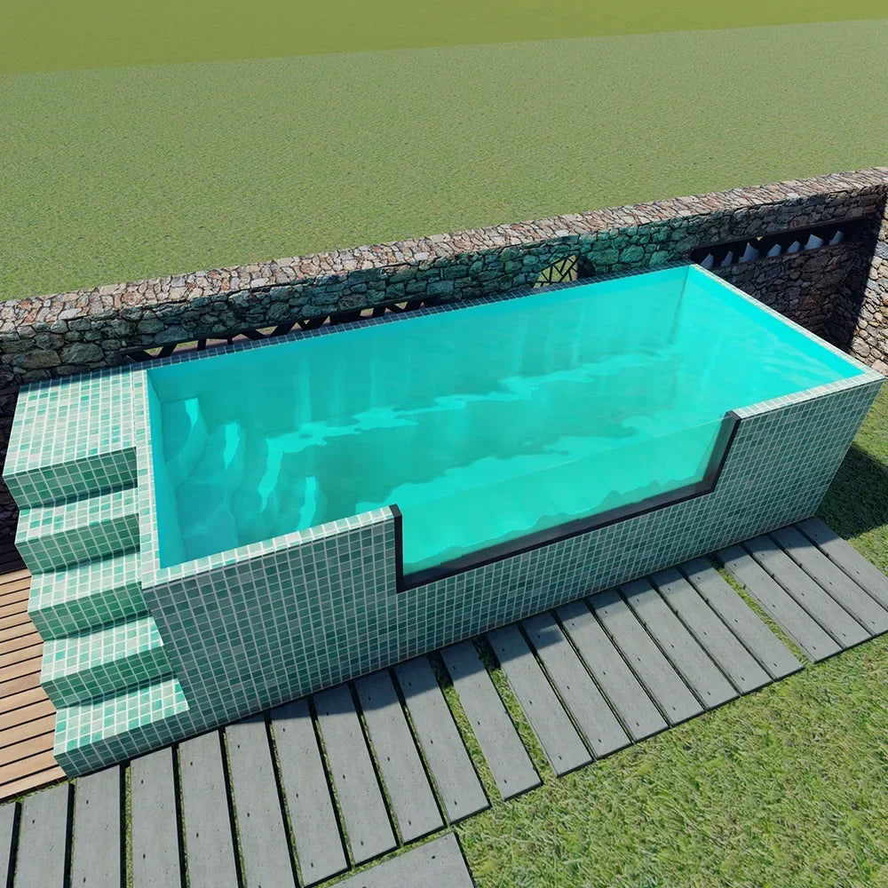 Hot Jacuzzi Pool Outdoor Rooftop Luxury Above Pool