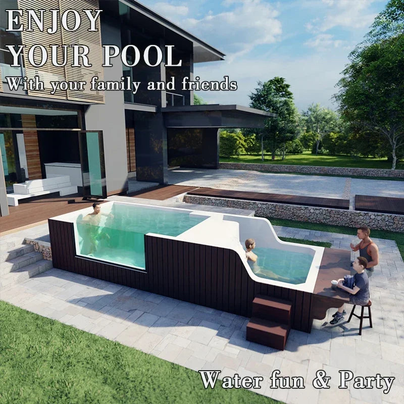 Hot Jacuzzi Pool Outdoor Rooftop Luxury Above Pool