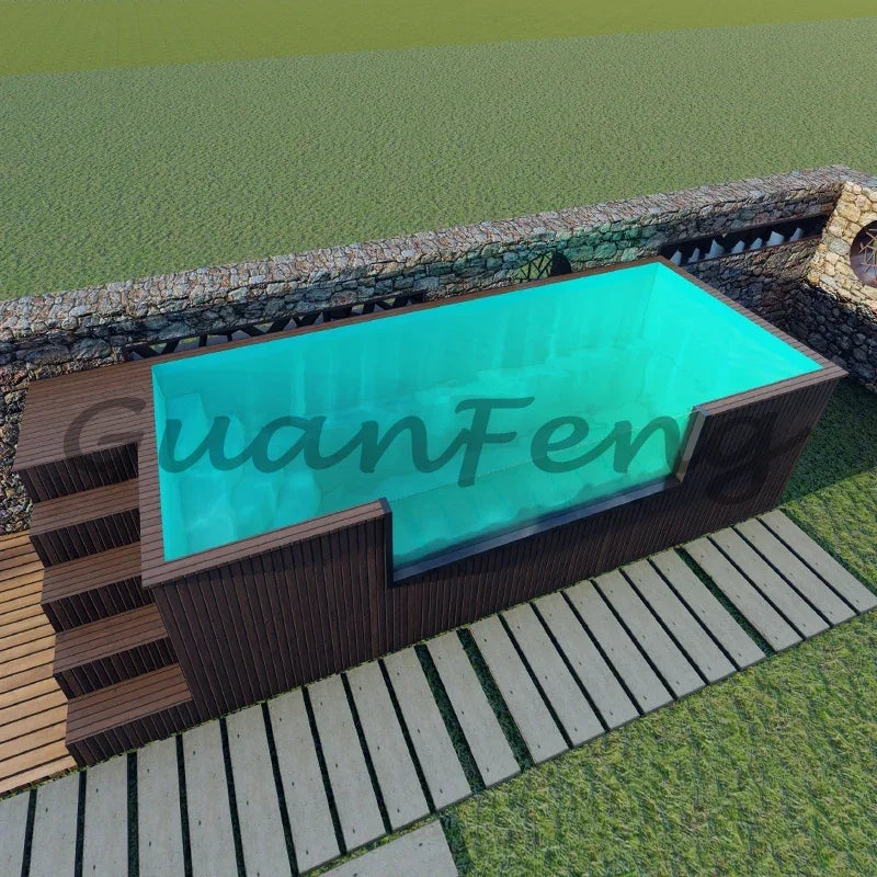 Hot Jacuzzi Pool Outdoor Rooftop Luxury Above Pool