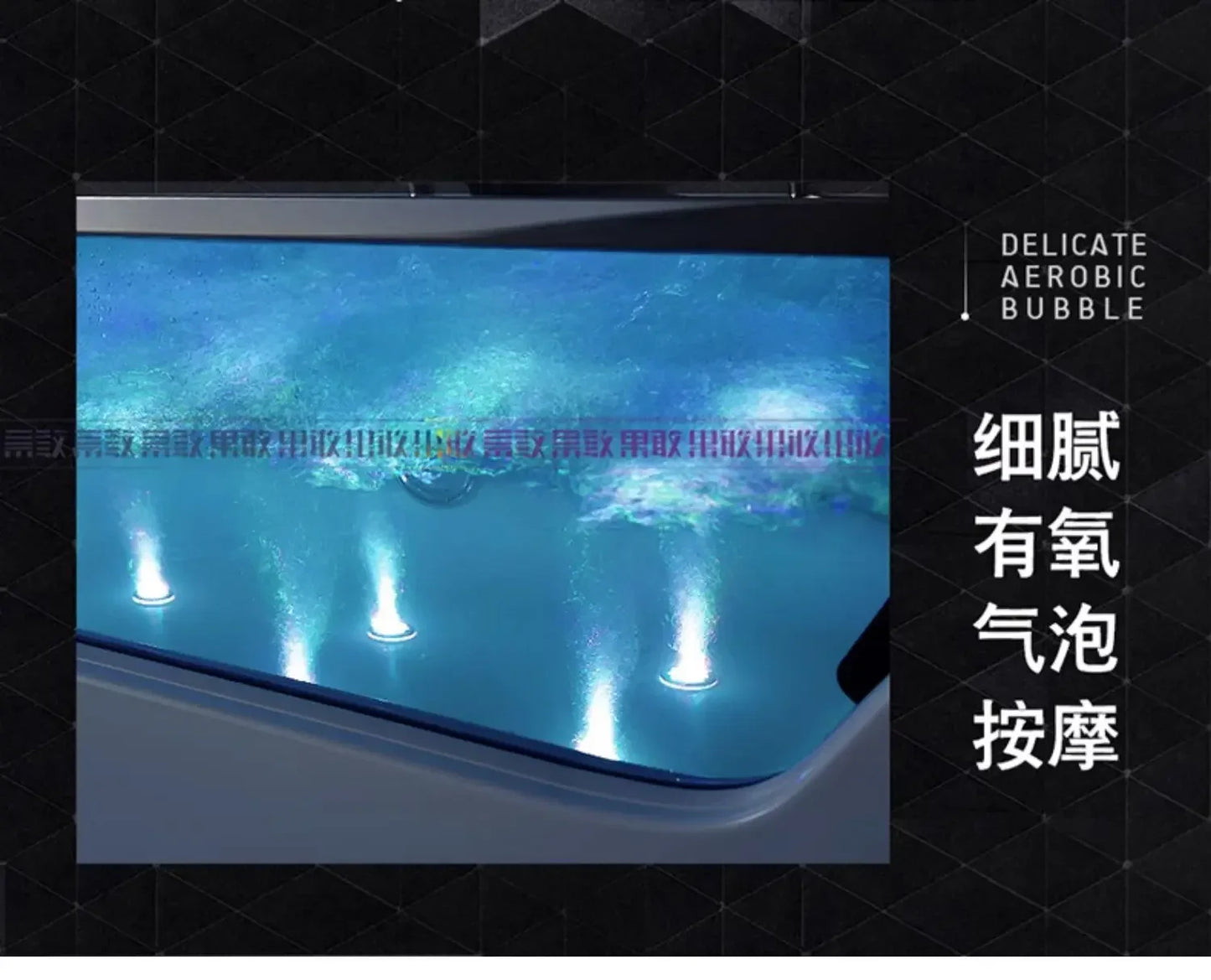 Double Bath Thermostat Heating Light Luxury Surfing Jacuzzi Couple Smart Bath