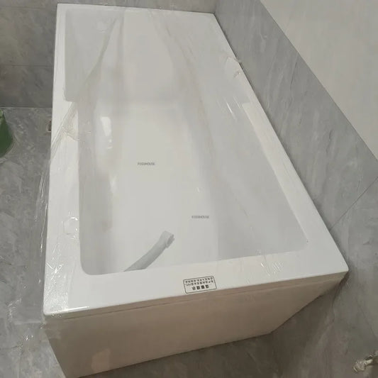 Modern Simple Home Acrylic Massage Bathtub Small Apartment Bathroom Constant Temperature Surfing Jacuzzi With Seat Design K