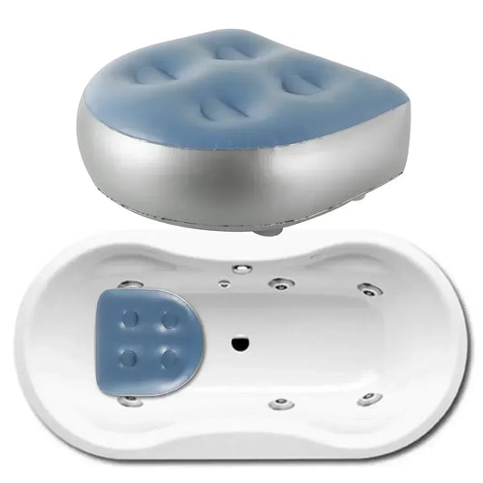 Inflatable Spa Booster Seat Mat Hot Tub SPA Jacuzzi Chair Bathtub  Pad Pool Injection Water/Air Cushion Pillow for Bathroom/Car